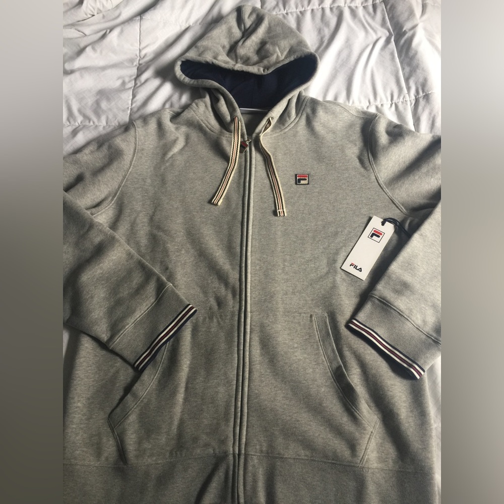 FILA men’s hoodie sweatshirt with front zipper - Picture 3 of 10